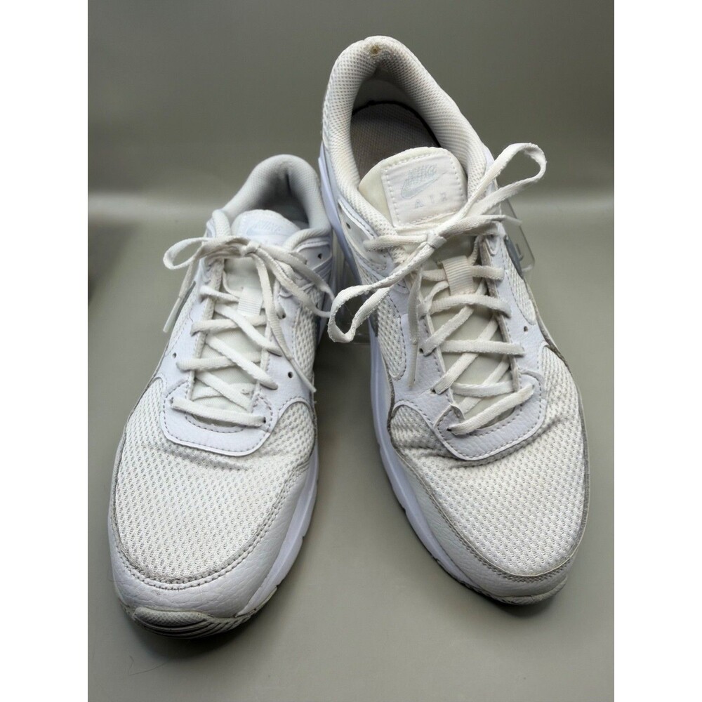 Nike Air Max Womens Size 9.5 White Metallic Platinum Sneakers CW4554-100